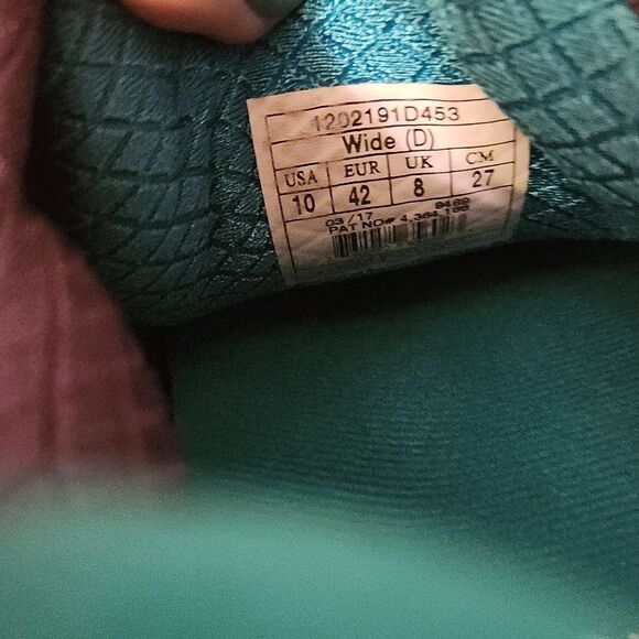 Brooks Ariel 16 Running Shoes Sneakers Gray & Turquoise Blue Women's Size 10 - Picture 9 of 11